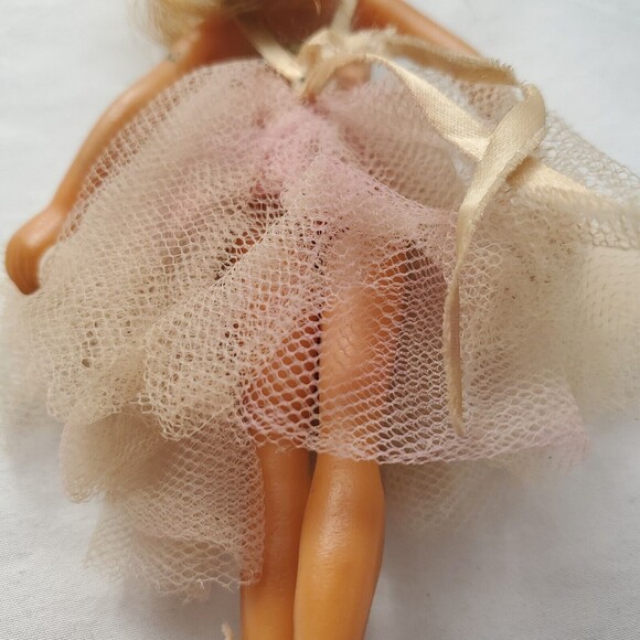 Flagg Doll Vintage Original Outfit 7" Bendable Poseable Ballet Dancer In Dress - Picture 4 of 8